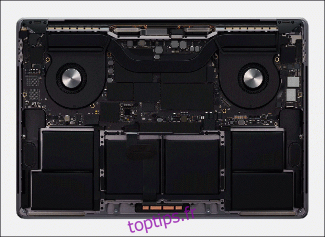 Apple MacBook Pro 16 pouces sous le capot