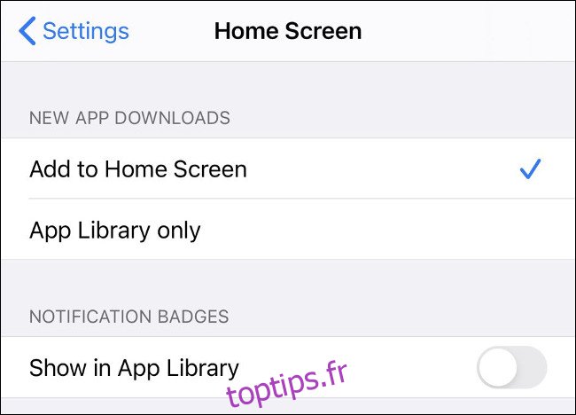 iOS 14 Ajouter de nouvelles applications à l'écran d'accueil ou à la bibliothèque