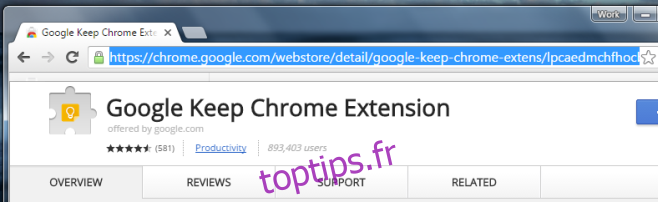 lien Chrome Web Store
