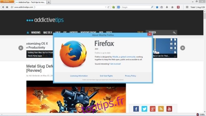 Restaurer le thème classique Firefox 29