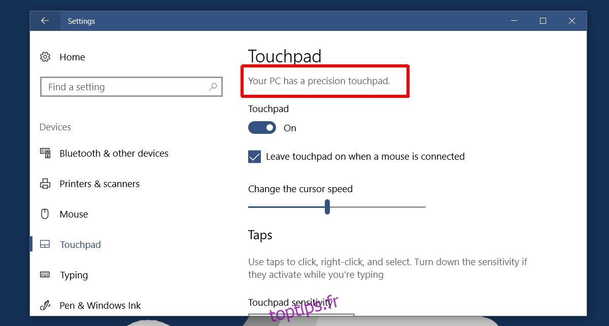 Comment configurer le balayage à trois doigts pour la navigation dans le navigateur dans Windows 10