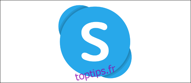 Le logo Skype.