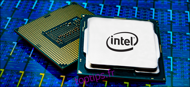 Package de processeur Intel Core i9.