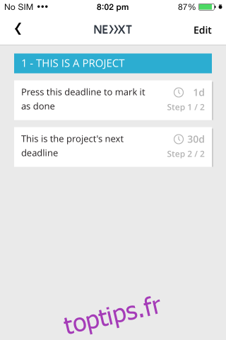 Projet Next Deadline