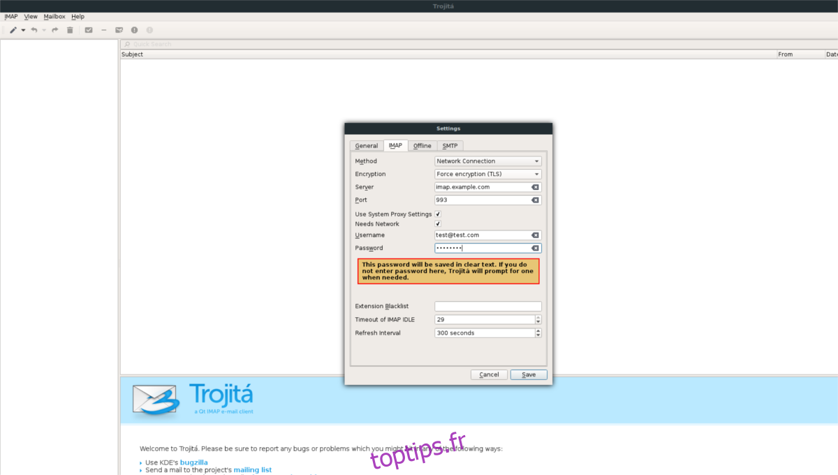 Comment installer l’application Trojita Mail sur Linux