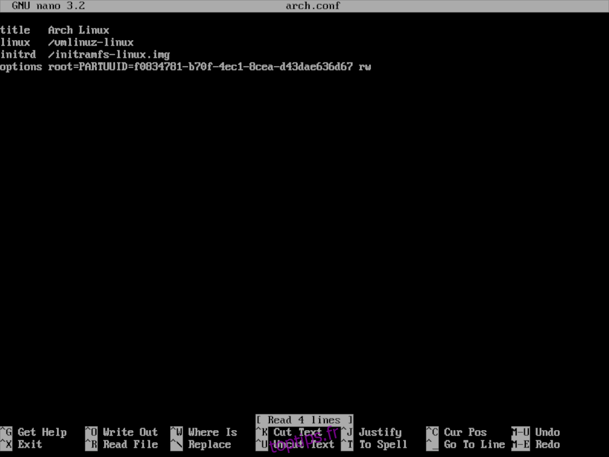 Comment configurer Systemd-boot sur Arch Linux