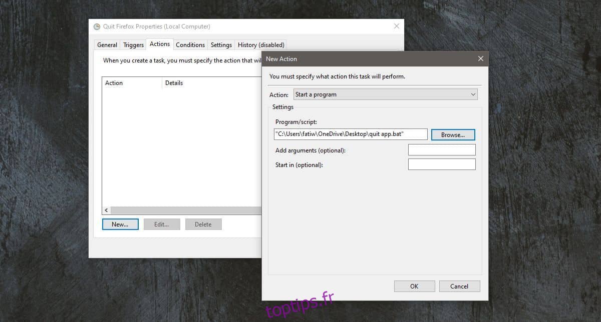 comment fermer une application sur windows 10