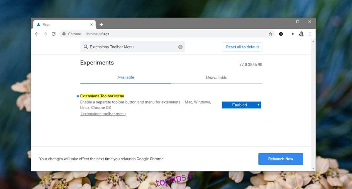 Comment activer le nouveau menu des extensions Chrome