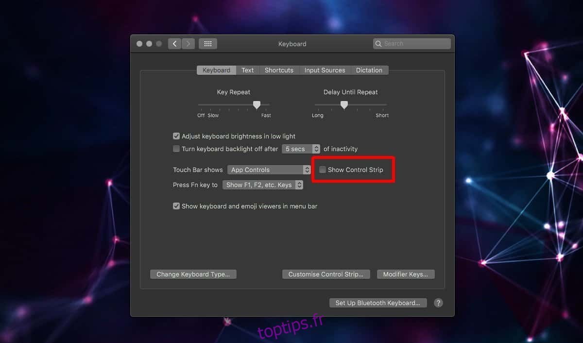 Comment supprimer Siri de la Touch Bar sur macOS - toptips.fr