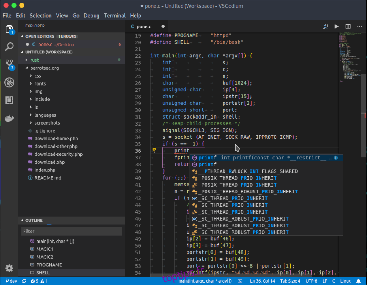 VSCODIUM. Программный код Visual Studio. Редактор кода Linux. Visual Studio Linux. Search edit