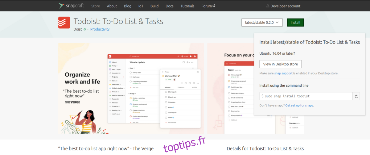 Comment utiliser l’application officielle Todoist sur Linux