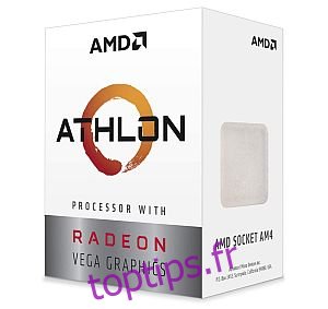 Processeur de bureau déverrouillé AMD Athlon 3000G 2 cœurs, 4 fils avec carte graphique Radeon