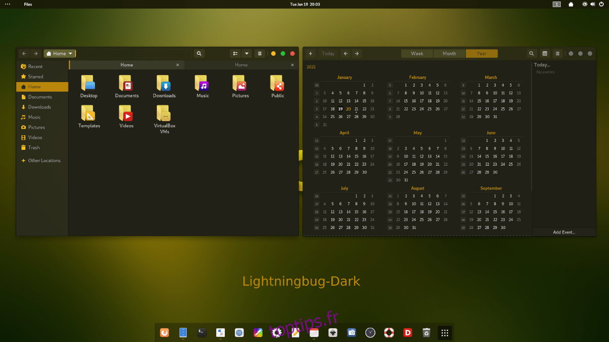 Thème LightningBug GTK sous Linux