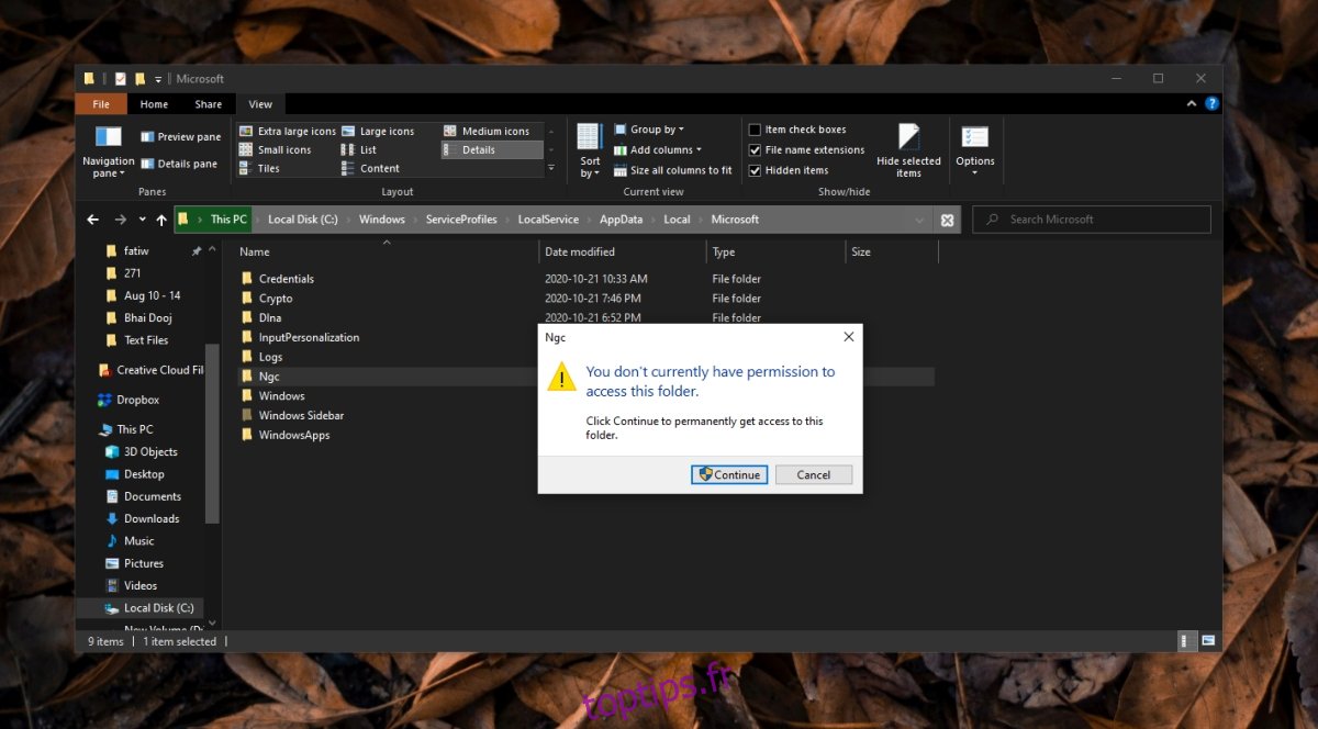 Comment réparer « Vous n’êtes actuellement pas autorisé à accéder à ce dossier » sous Windows 10