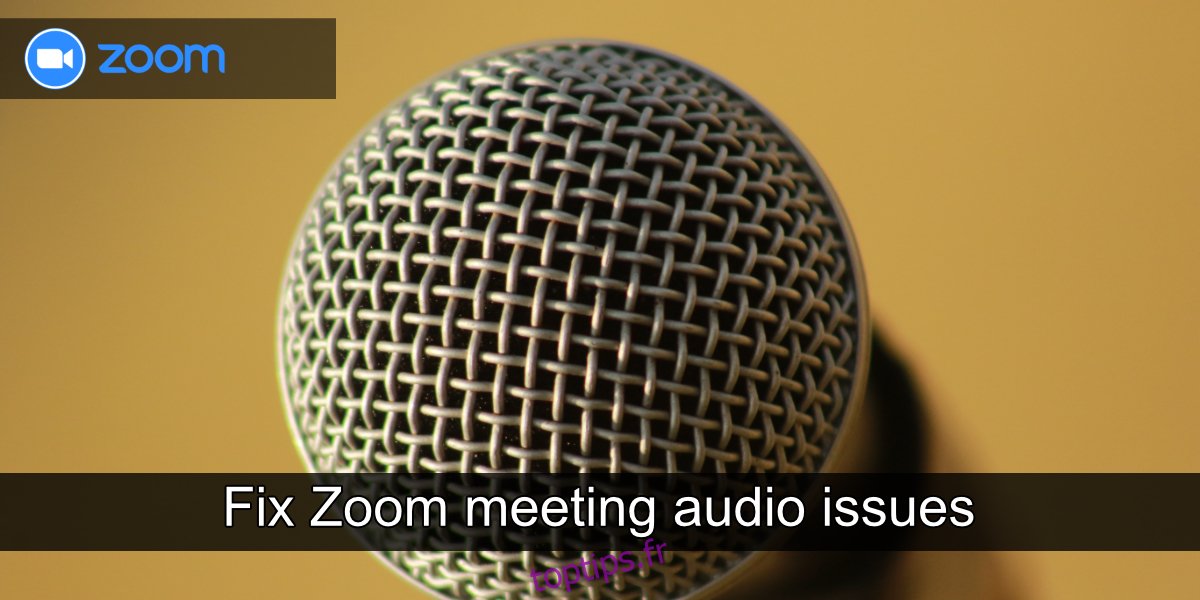 Résoudre les problèmes audio de réunion Zoom