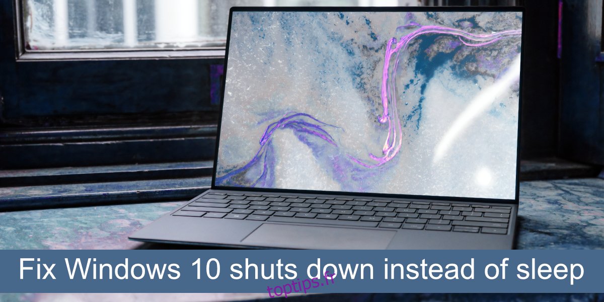 réparer Windows 10 s'arrête au lieu de dormir