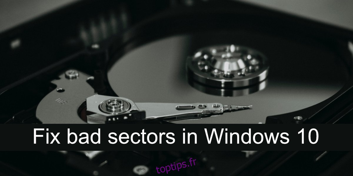 réparer les secteurs défectueux dans Windows 10