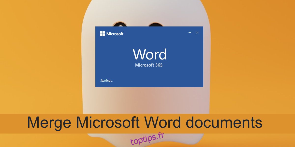 fusionner des documents Microsoft Word