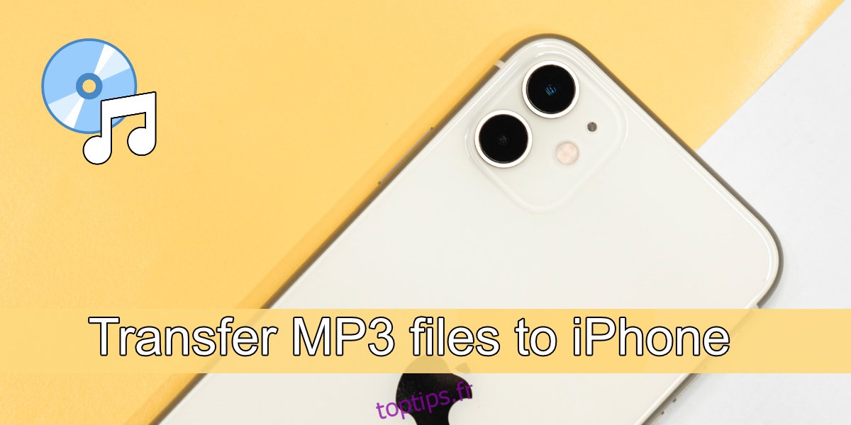 transférer des fichiers MP3 sur iPhone