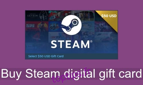 Comment acheter une carte-cadeau numérique Steam