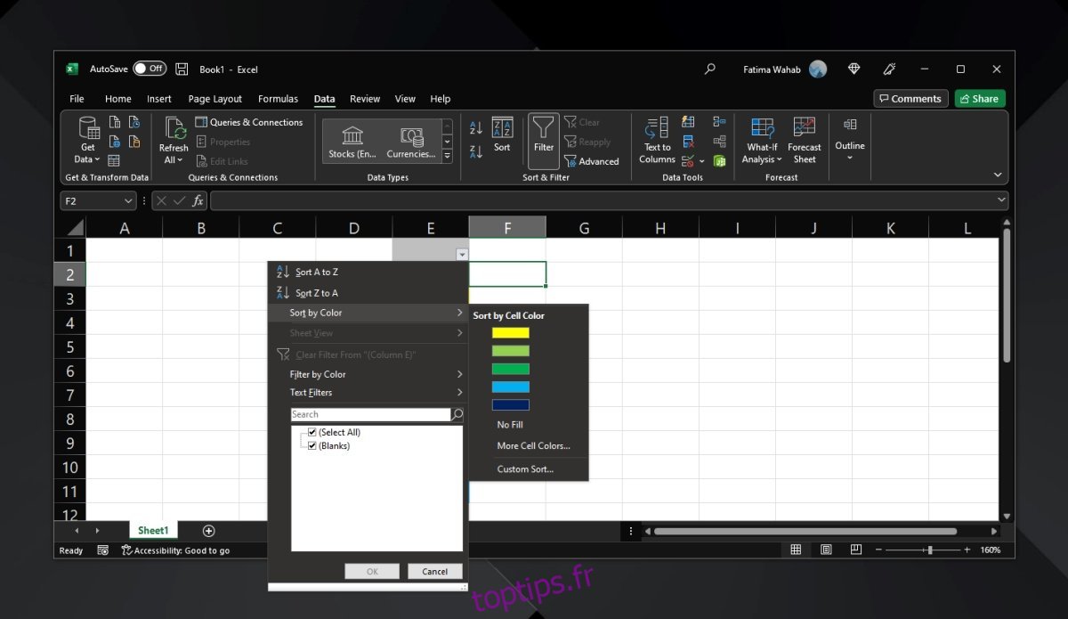 Comment Compter Les Cellules Color Es Dans Excel Toptips Fr