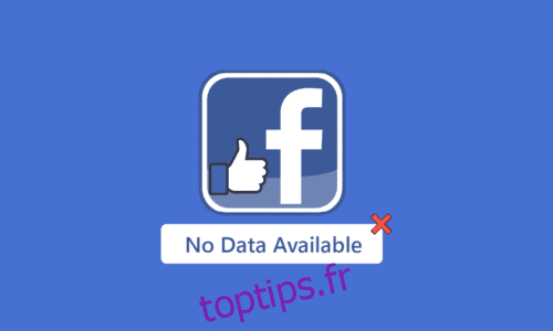 Correction de l’absence de données disponibles sur Facebook Likes