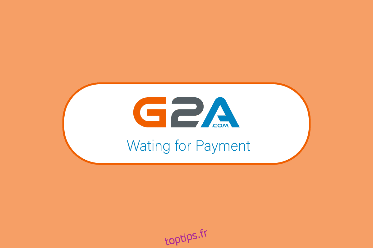 Pourquoi est-il écrit en attente de paiement sur G2A ?