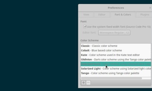 Comment modifier les schémas de couleurs gedit sous Linux